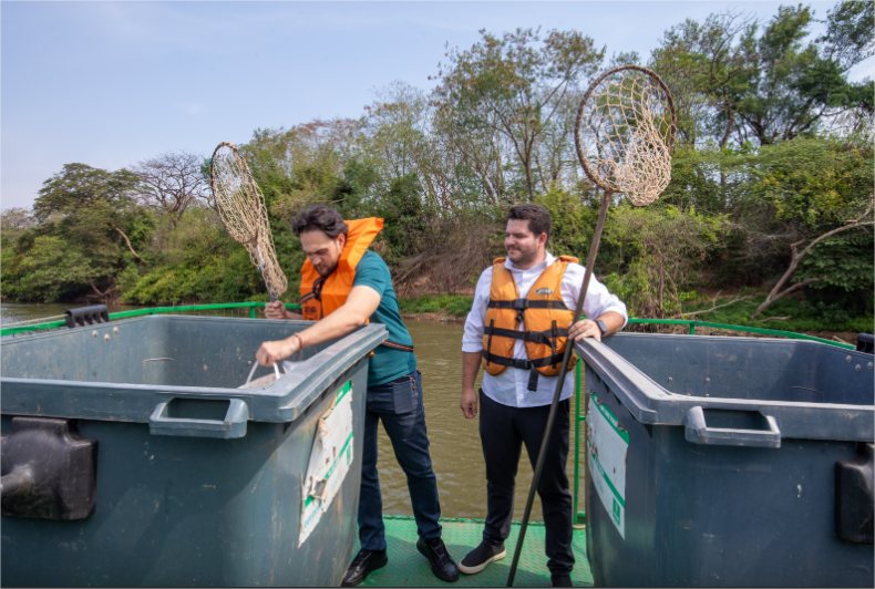 Prefeitura retira 20 toneladas de lixo do Rio Cuiabá mensalmente