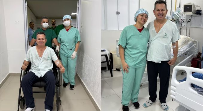 Mauro Mendes viaja para São Paulo e é internado no Sírio-Libanês para novos exames