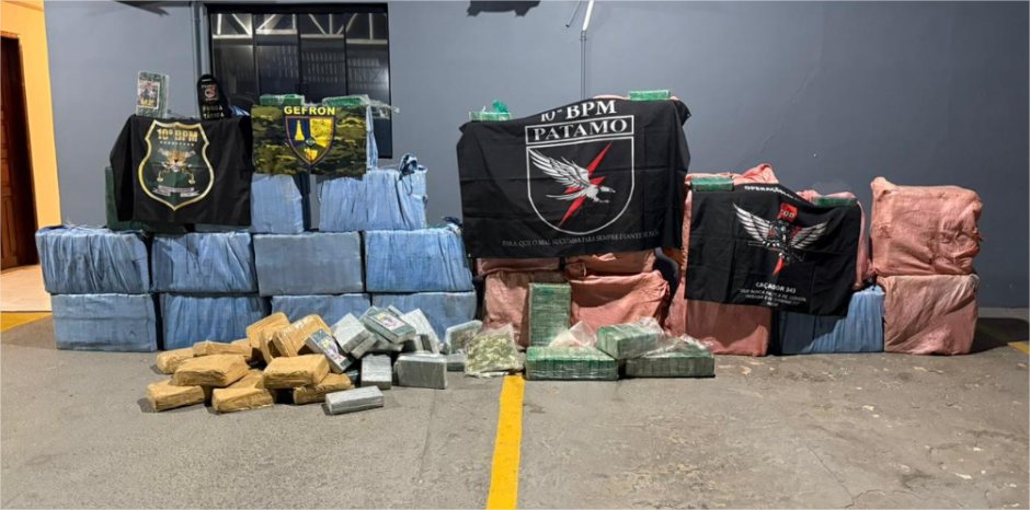 Forças de segurança de MT e RO apreendem 900 quilos de cocaína e causam prejuízo de R$ 16,2 mi às facções criminosas