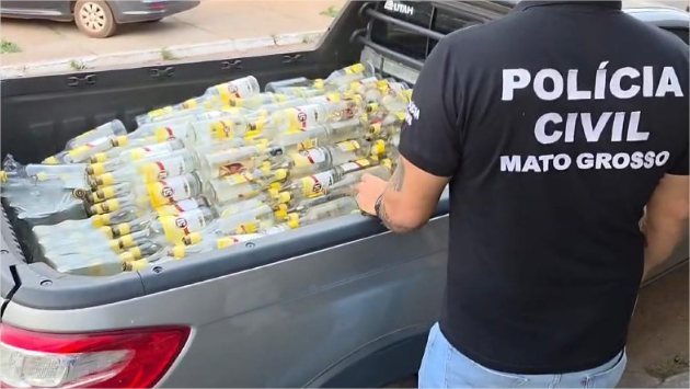 Polícia fecha fábrica de bebida falsificada em Várzea Grande; dono é preso