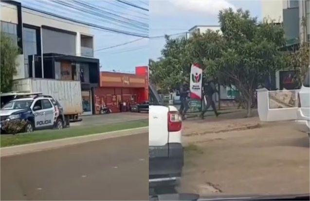 Homem é preso suspeito de manter 2 mulheres reféns com tesoura dentro de empresa em MT