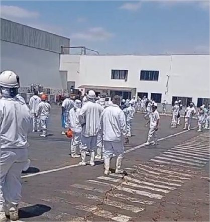 Suposto vazamento de amônia em frigorífico de Várzea Grande provoca evacuação de funcionários; vídeo