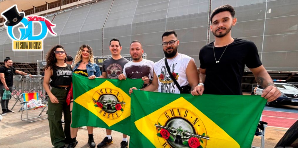 Fãs de diversas partes do Brasil chegam para show do Guns na Arena; veja