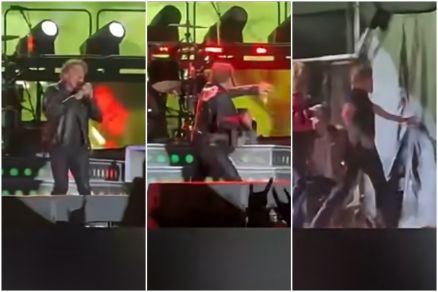 Antes de show do Gun em MT, Axl Rose se irrita e arremessa microfone; veja vídeo