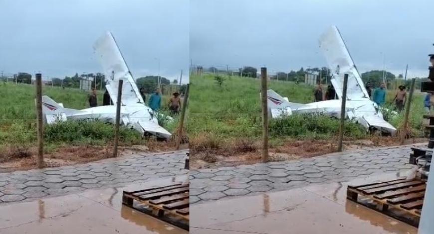 Avião cai e pelo menos duas pessoas morrem em Mato Grosso; veja vídeos