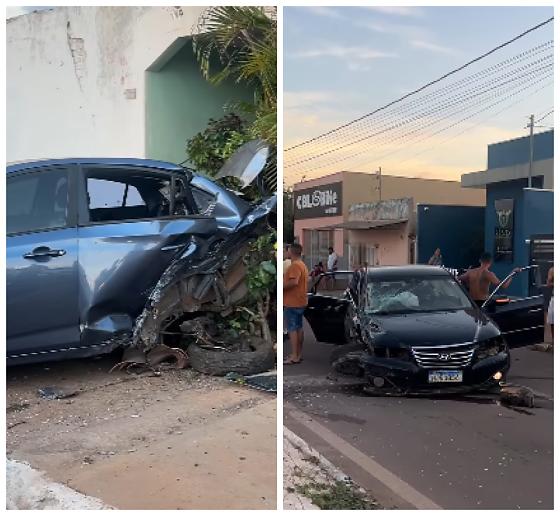 Motorista causa acidente no interior e é hospitalizado com fraturas