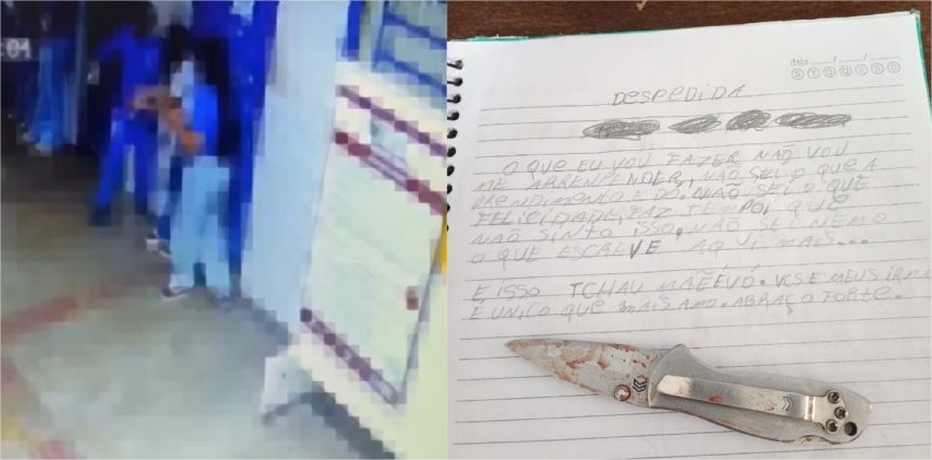 Adolescente que esfaqueou colega em escola ficará 45 dias internado