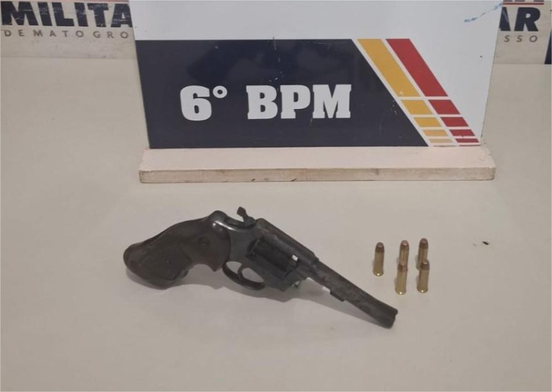 Polícia apreende adolescente com revólver que seria utilizado por facção em MT