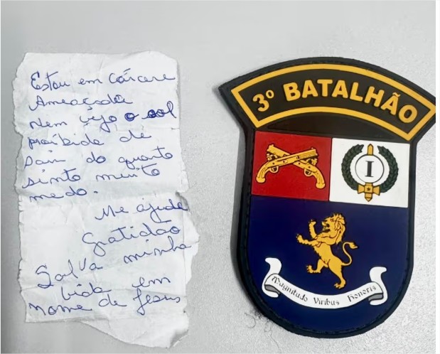 Mulher mantida em cárcere pelo próprio filho é resgatada pela PM após entregar bilhete à amiga