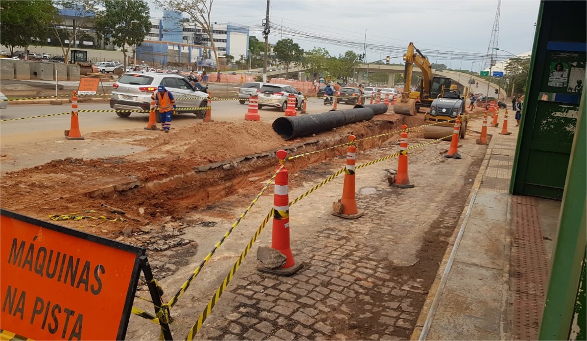 Obras do BRT provocam novas interdições na próxima semana; Avenida do CPA tem trânsito caótico