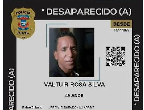 Homem com histórico de 17 ameaças por dívidas desaparece em Cuiabá