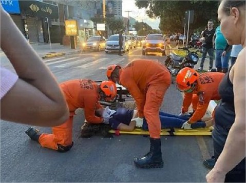 Adolescente é atropelada ao tentar atravessar avenida fora da faixa em MT