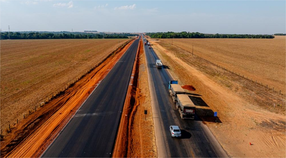 Governo de MT e Nova Rota entregam mais 130 km de pista duplicada na BR-163 nesta quinta-feira