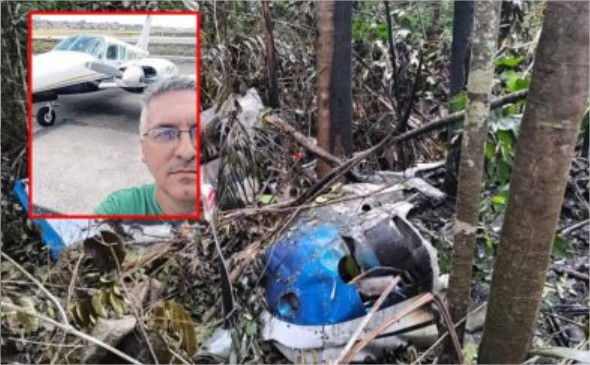 PF investiga queda de avião e suspeita de resgate de ex-delegado em MT