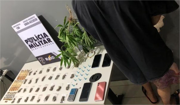 Jovem que fazia ‘delivery’ de maconha e cocaína é preso pela Polícia Militar em bairro de VG