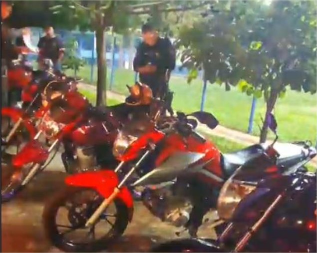 Polícia Militar frustra rolezinho em Rondonópolis e apreende 30 motocicletas irregulares