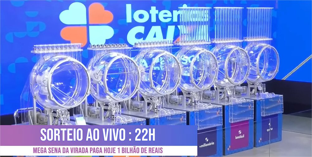 Mega da Virada: Sorteio é adiado e será realizado nesta quinta, dia 1º; acompanhe ao vivo