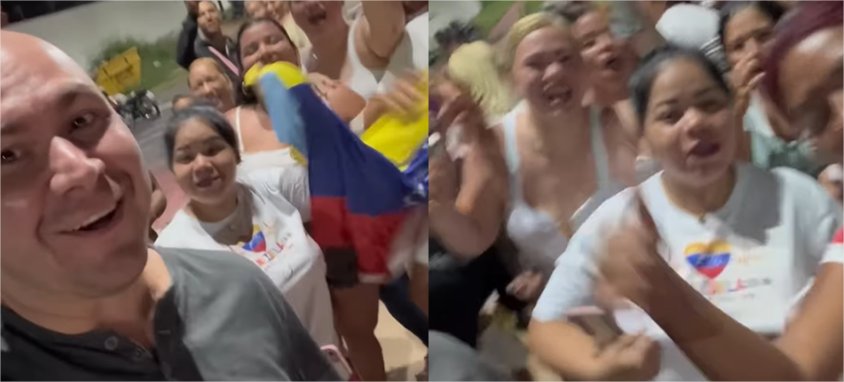 Abilio se junta a venezuelanos para comemorar prisão de Maduro