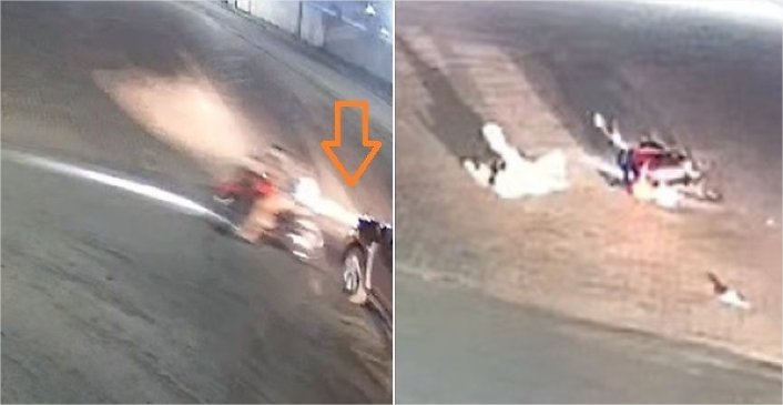 Moto invade preferencial, acerta carro e criança vai parar no hospital