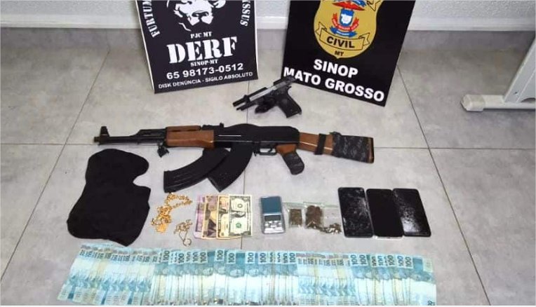 Polícia prende em Sinop dois envolvidos em assalto com reféns em Cláudia