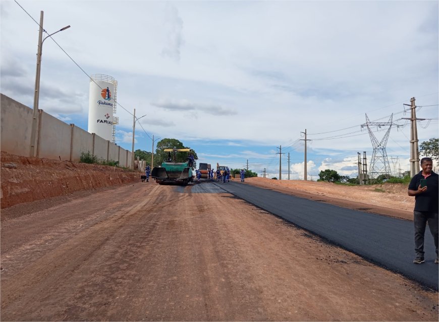 Prefeitura de Cuiabá avança com obras de pavimentação na Avenida Contorno Leste