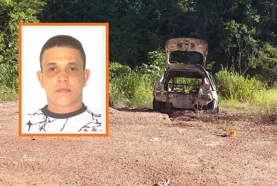Homem encontrado em carro em chamas pode ter sido morto a mando de facção, diz polícia