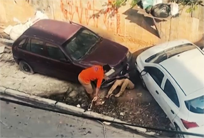Ladrão invade casa e é capturado no laço; veja vídeo