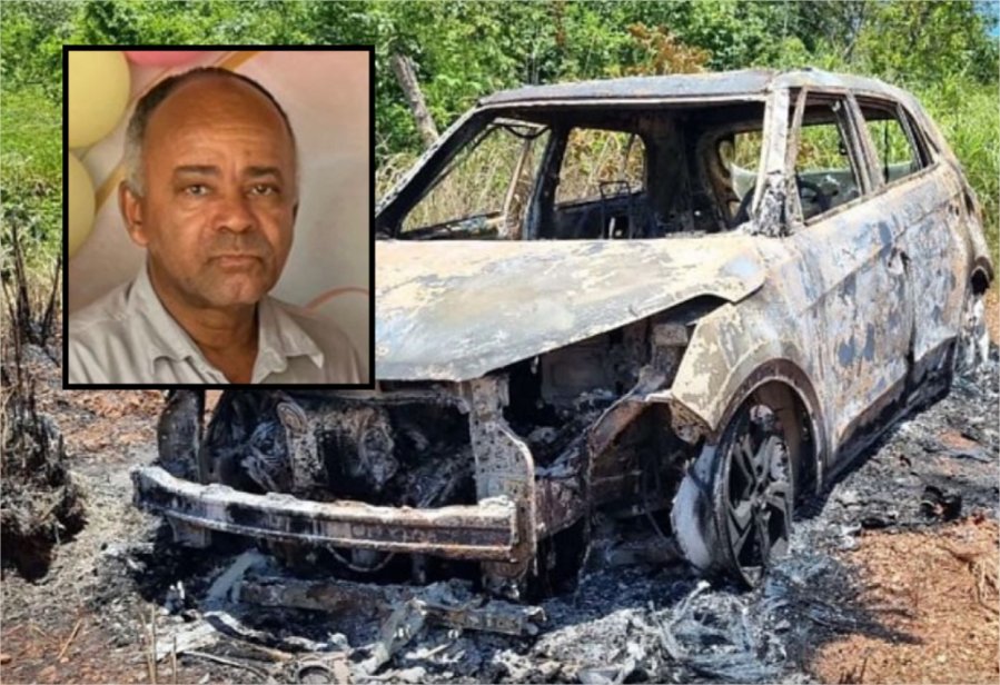 Antes de sumir, motorista disse para filhas ‘não se preocuparem’; carro foi encontrado queimado