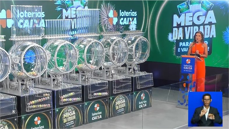 Saiu! Confira os números sorteados da Mega Sena da Virada