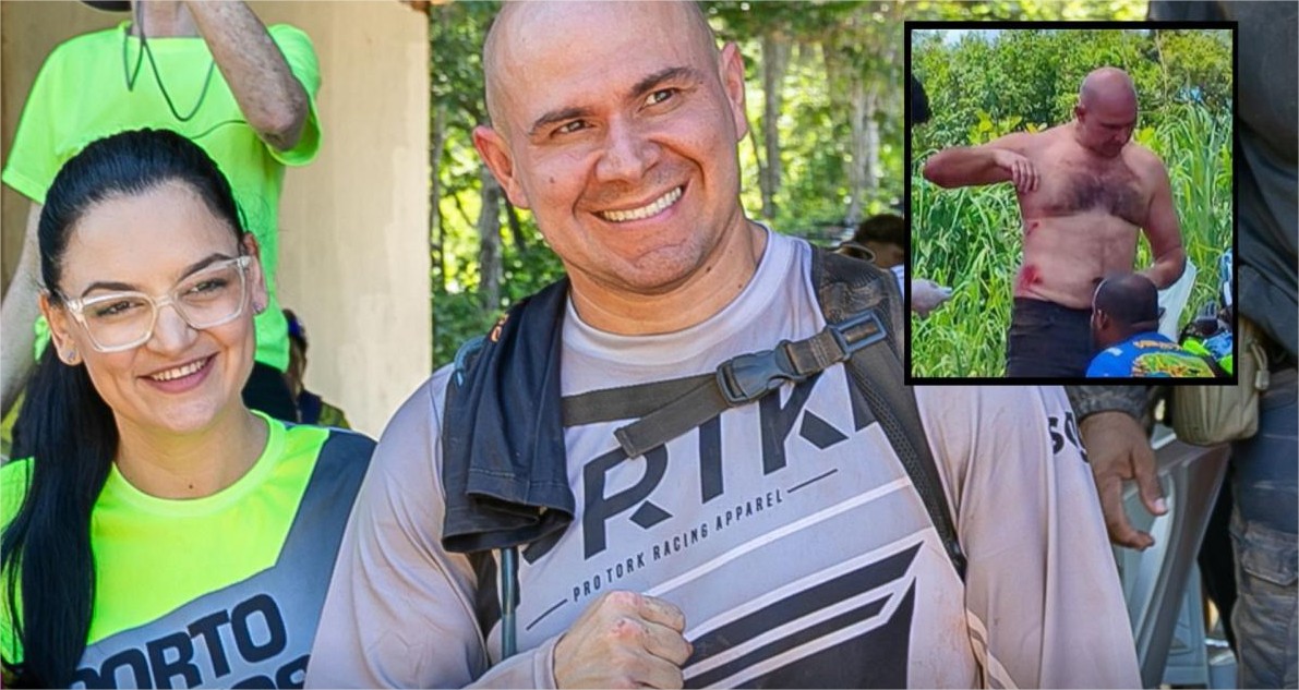 Abilio cai de moto durante trilha e sofre lesões