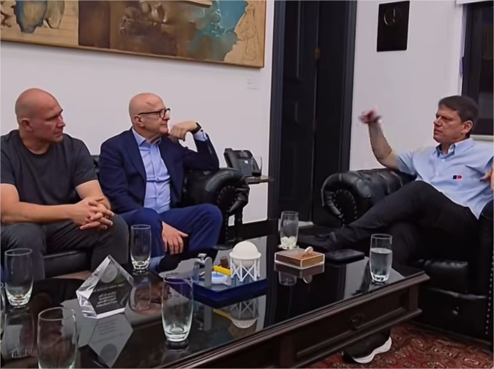 Em São Paulo, Abilio discute PPPs com Tarcísio e Pivetta