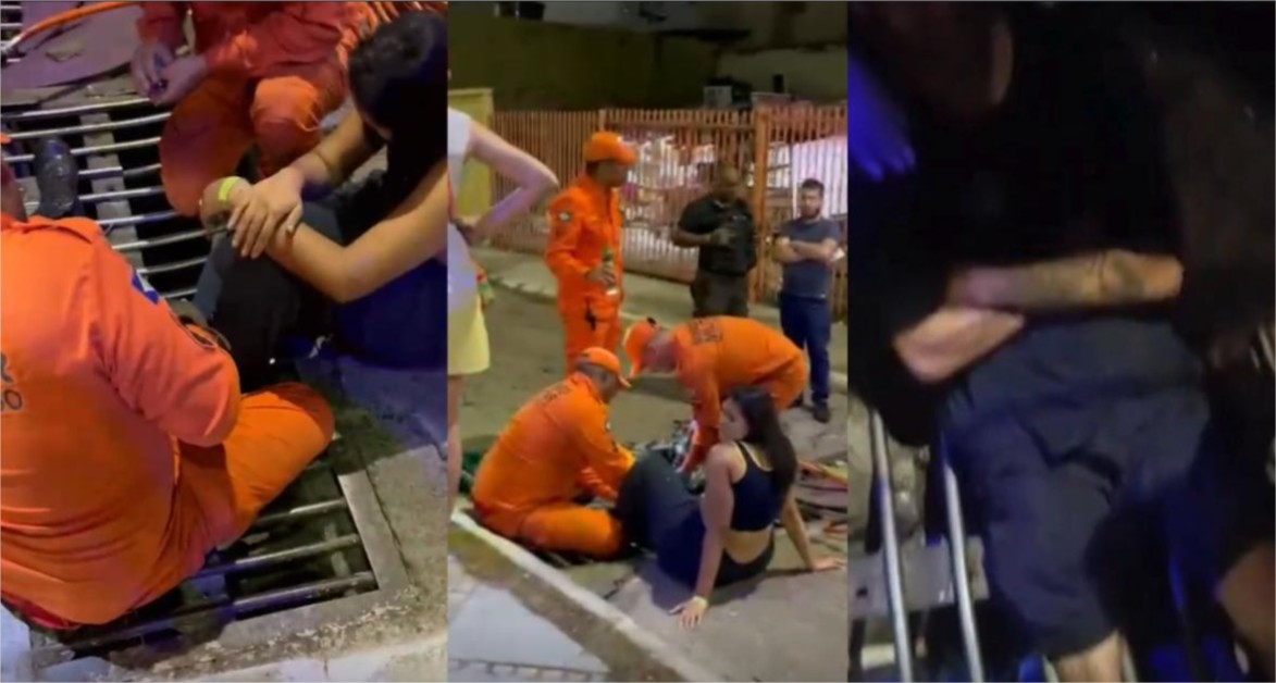 Duas pessoas são resgatadas em 5 dias por queda em bueiro problemático em Cuiabá