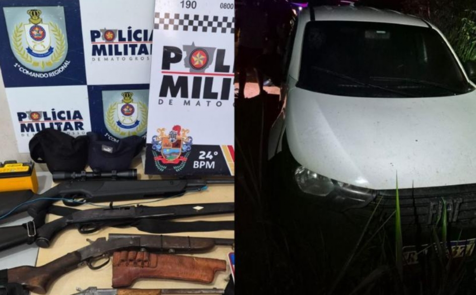 Criminosos invadem fazenda, trocam tiros com a PM e fogem para mata em Cuiabá