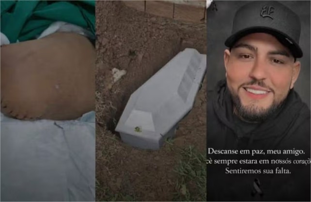 Família faz dois enterros de filho após hospital esquecer perna amputada em MT