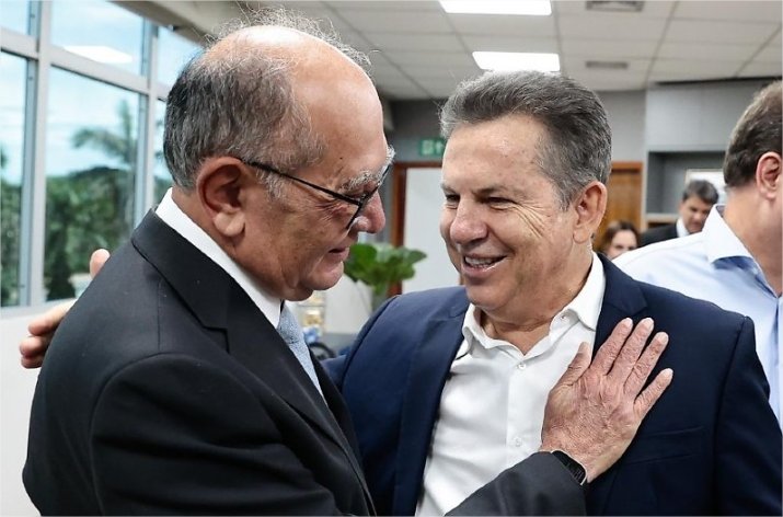 Mauro Mendes apoia criação de Gilmarlândia e homenagem a Gilmar Mendes em MT