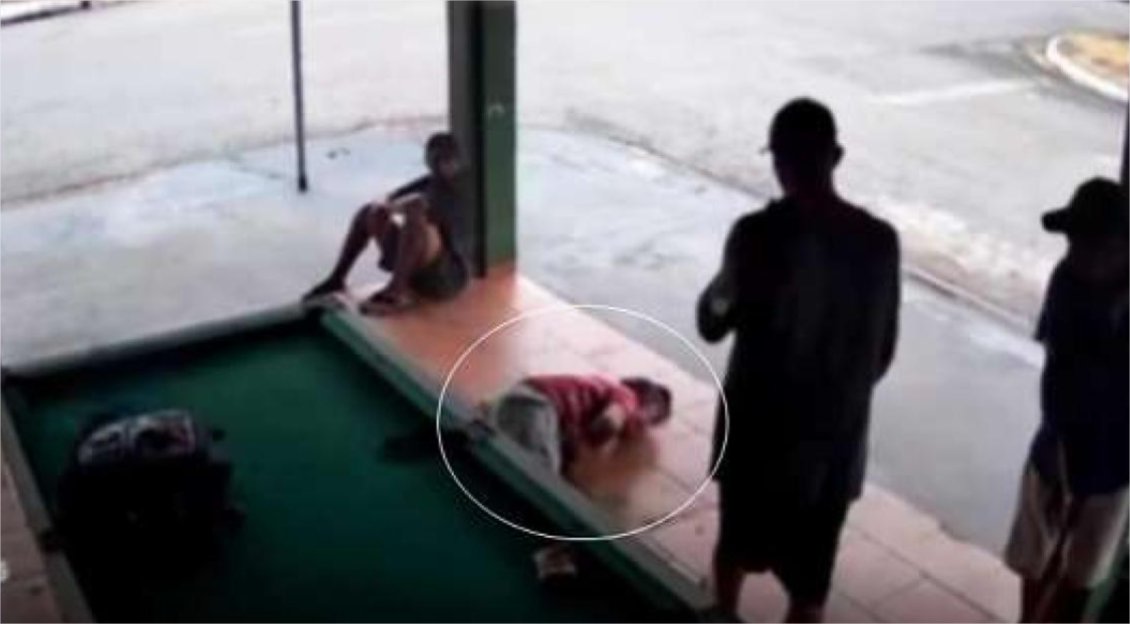 Vídeo: Cliente de bar passa mal, cai da mesa de sinuca e morre na hora em MT