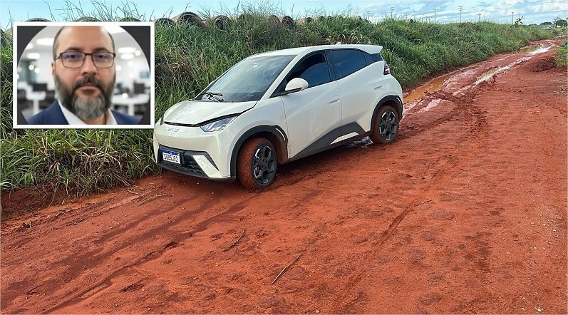 Motorista de aplicativo desaparece e carro BYD é encontrado abandonado em MT