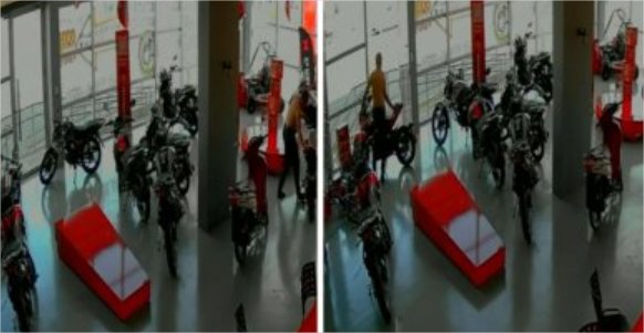 Ladrão invade concessionária e leva moto em Várzea Grande; vídeo