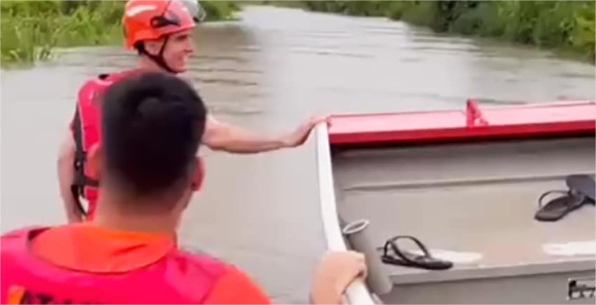 Temporal atinge cidade de MT e deixa moradores isolados