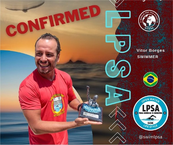 Cuiabano Vitor Borges tenta travessia inédita de 50 km nadando no litoral do Rio