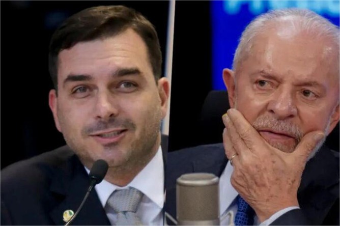 Flávio Bolsonaro lidera com 64% das intenções de voto para presidência; Lula tem 26%