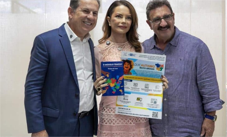 Ao lado de Ratinho, Mauro e Virginia lançam capacitação sobre autismo e TDAH para 3 mil profissionais em MT