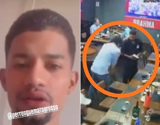 Garçom que nocauteou cliente disse que homem se irritou porque queria ‘pendurar’ conta (veja vídeo)