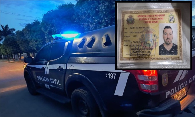 Policial penal preso após série de disparos em MT portava duas armas de fogo, diz polícia