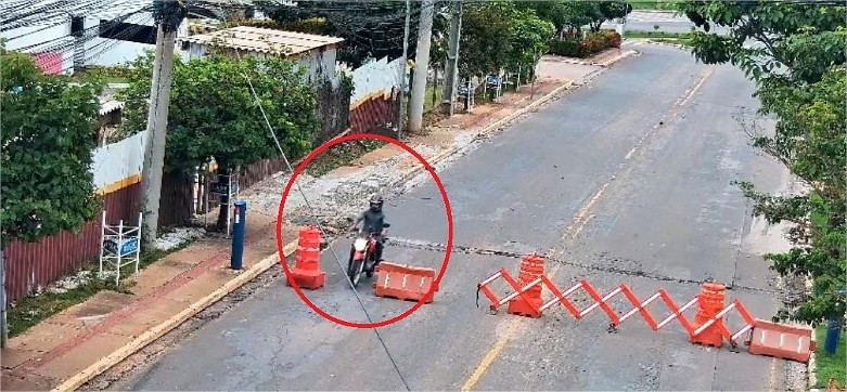 Câmera registra acidente que matou venezuelano no Centro Político em Cuiabá