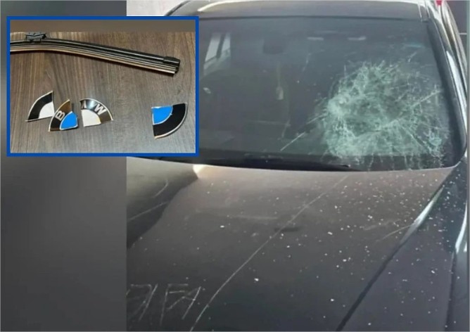 Mulher é presa após após destruir BMW e jogar produtos químicos no tanque do carro