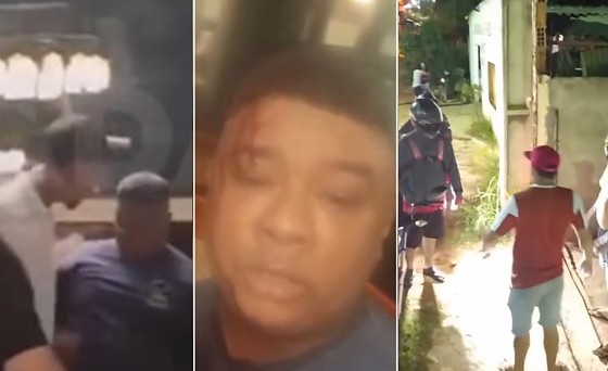 Confusão em shopping de Cuiabá termina em cadeirada contra motoboy e revolta de entregadores; vídeo