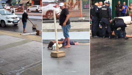 Homem diz já ter matado 4, tenta atacar policiais e acaba preso após imobilização