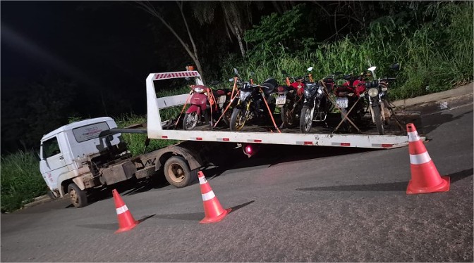Operação contra o barulho apreende 17 motos com escapamentos irregulares em VG