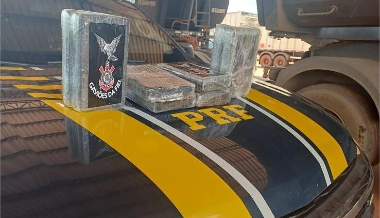 Cocaína ‘do Timão’ sai de MT com destino ao Pará e acaba apreendida pela PRF